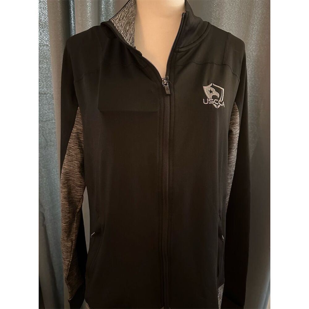 Stormtech Women's Windbreaker Jacket 2XL Plus Black Full-Zip USCCA Logo